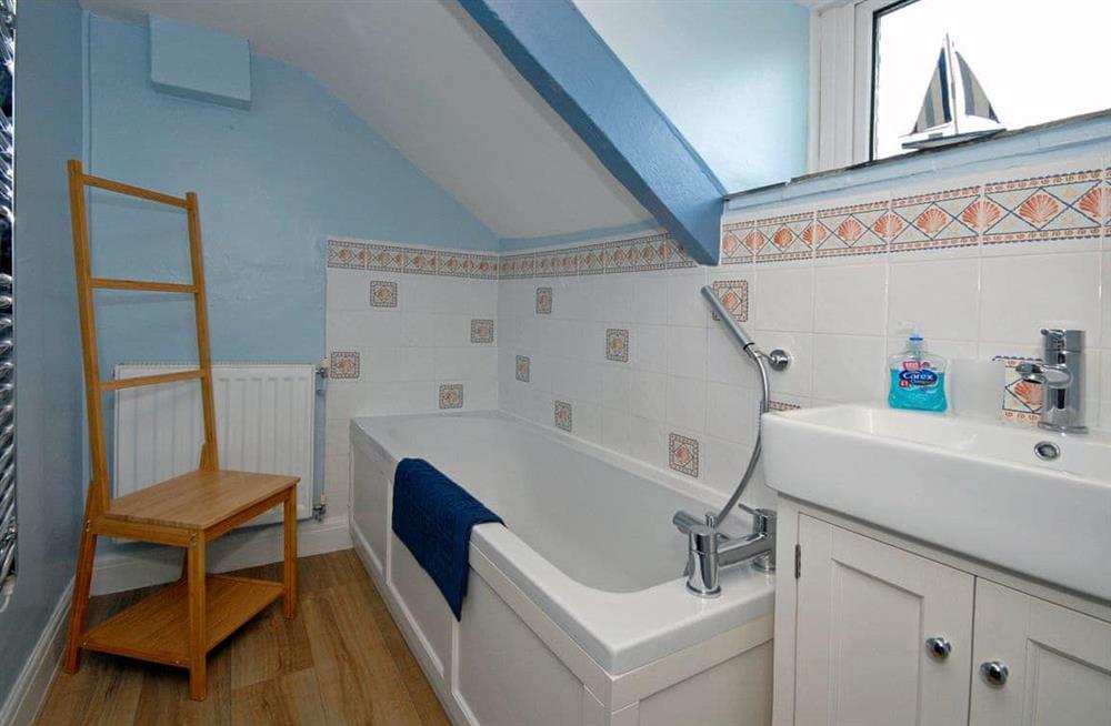 The bathroom at Ty Gwyn Farmhouse in Whitesands, Pembrokeshire, Dyfed