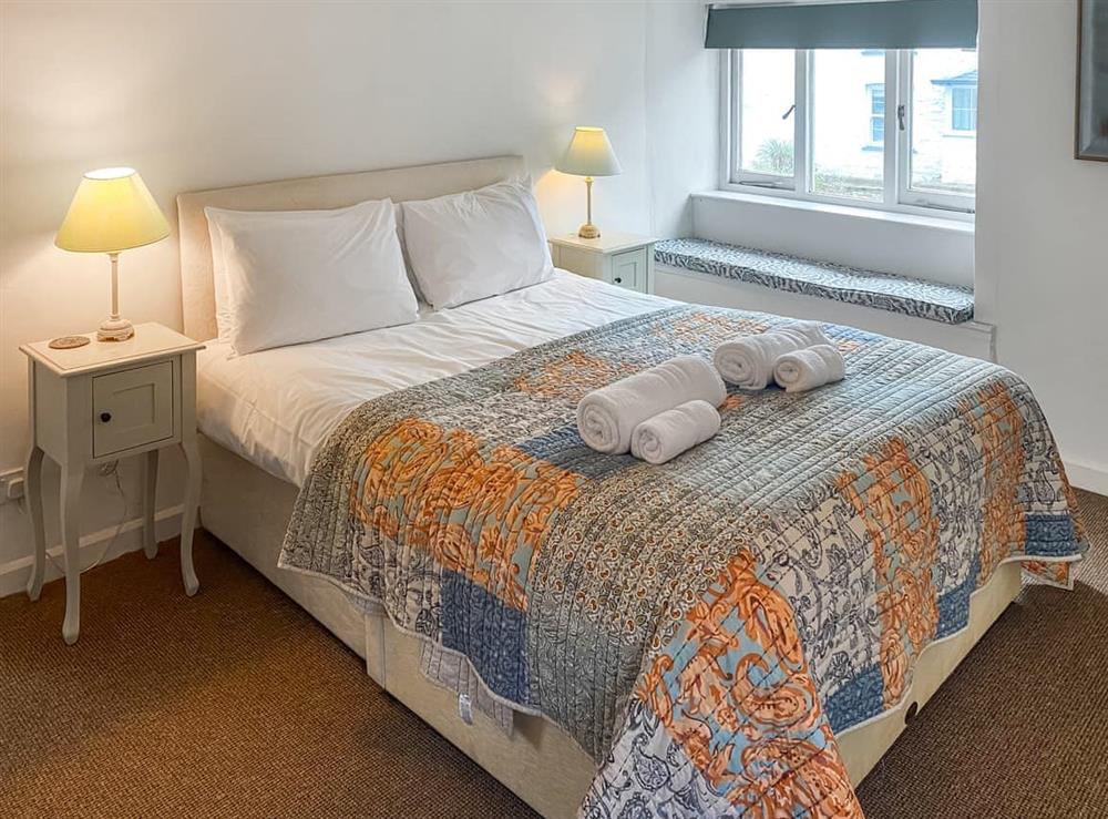 Double bedroom at Ty Gwyn in Portscatho, Cornwall