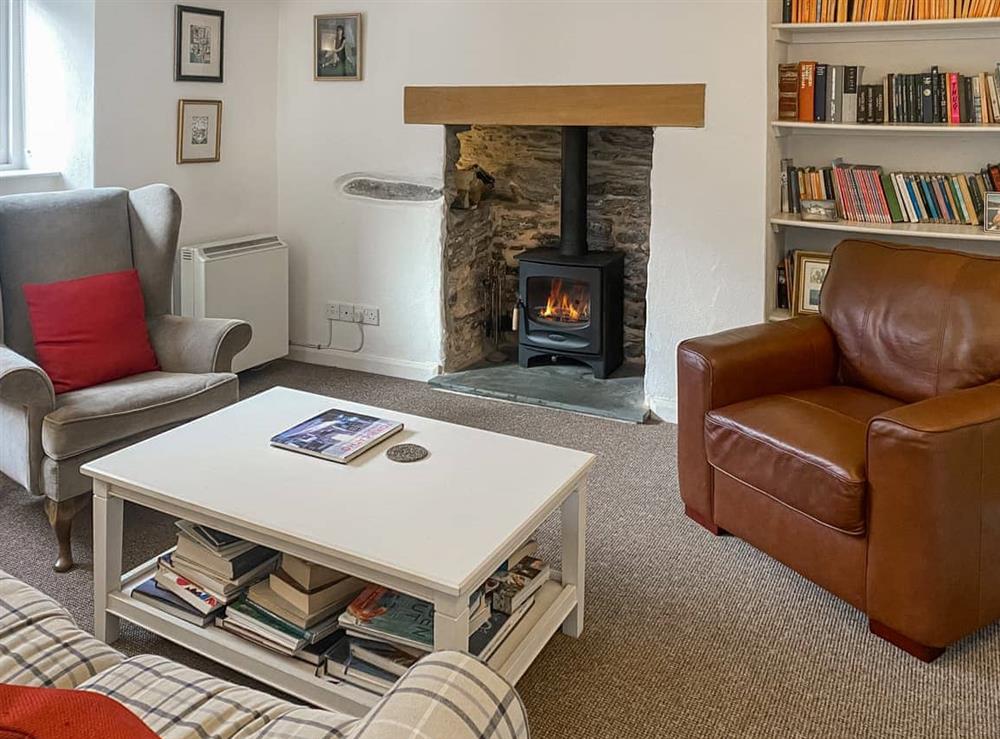 Living area at Ty Gwyn in Portscatho, Cornwall