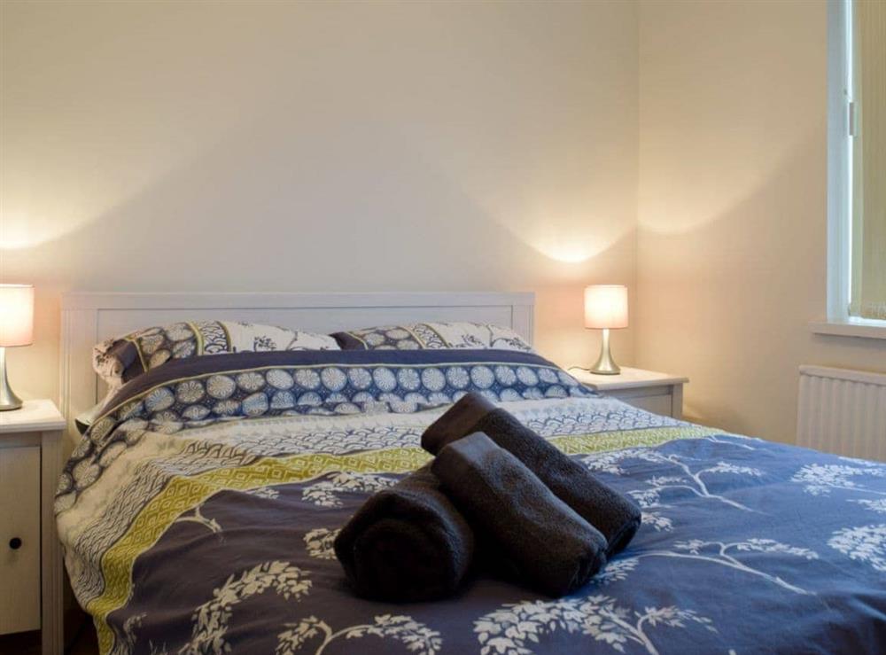 Comfortable double bedroom at Ty Howton in Craig-Cefn-Parc, near Clydach, West Glamorgan