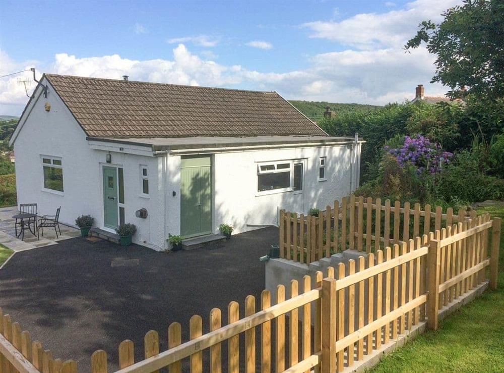 Rear of the holiday home at Ty Howton in Craig-Cefn-Parc, near Clydach, West Glamorgan
