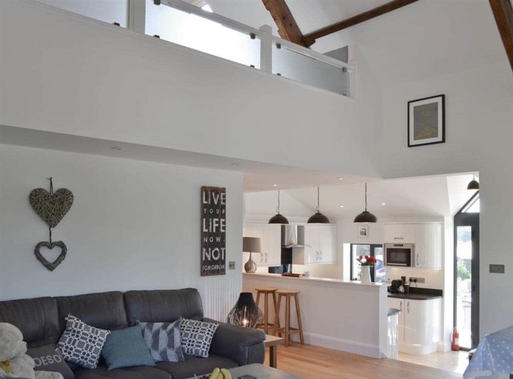 Light & airy living space at Ty Isaf Cottage in Trapp, near Llandeilo, Dyfed