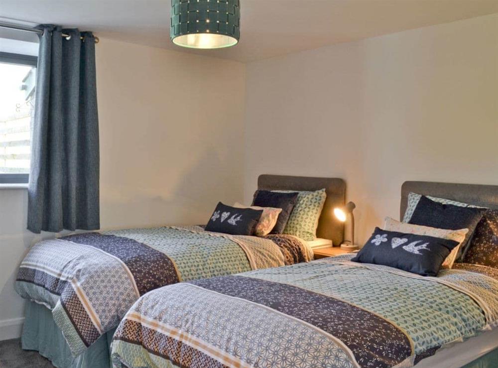 Twin bedroom at Ty Isaf Cottage in Trapp, near Llandeilo, Dyfed