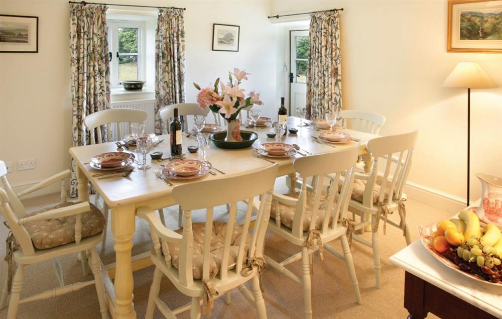 Dining room at Ty Newydd, Bodnant Estate