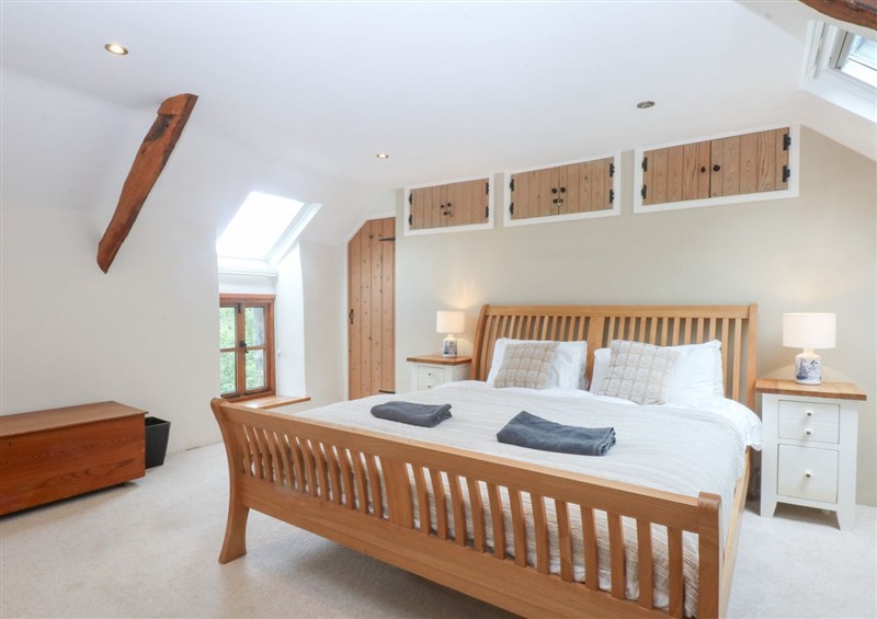 A bedroom in Ty Newydd at Ty Newydd, Llanrhychwyn near Llanrwst