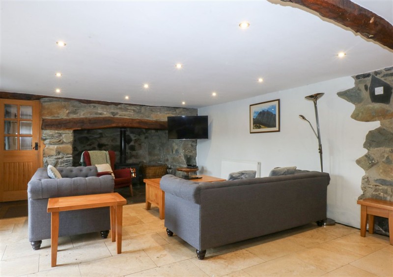 Enjoy the living room at Ty Newydd, Llanrhychwyn near Llanrwst