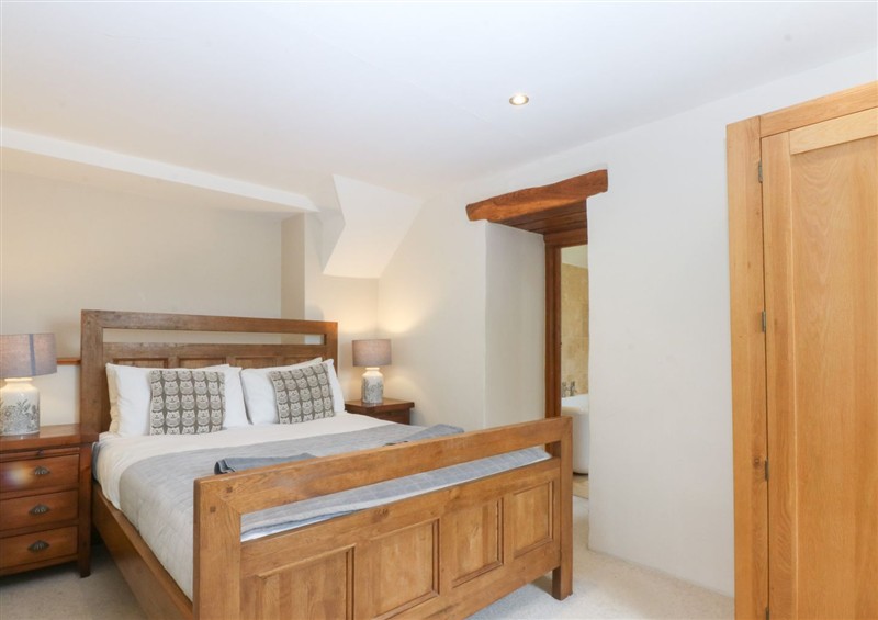 One of the bedrooms at Ty Newydd, Llanrhychwyn near Llanrwst