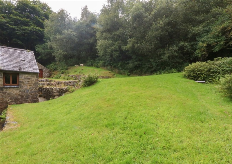 The garden in Ty Newydd at Ty Newydd, Llanrhychwyn near Llanrwst