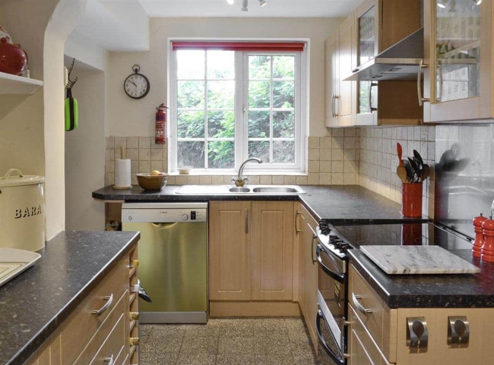 Well-equipped fitted kitchen at Ty Newydd y Graig in Tremeirchion, near St. Asaph, Denbighshire