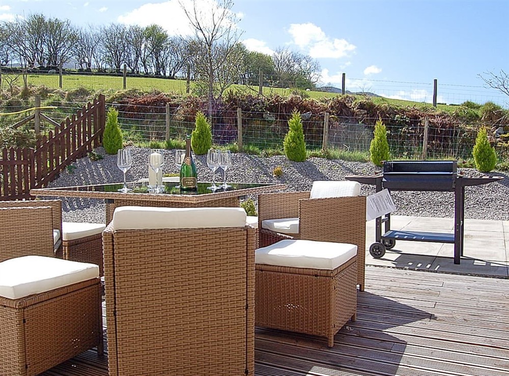 Patio at Ty Pen Y Bryn in Dolgellau, Gwynedd