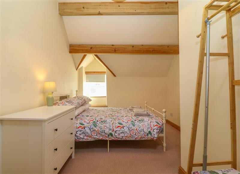 One of the 2 bedrooms at Ty Receiver, Nefyn