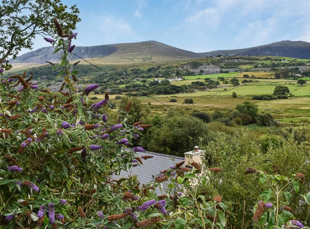 View at Ty Tarth in Talysarn, near Caernarfon, Gwynedd