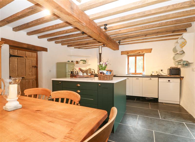 The kitchen at Tyddyn Felin Barn, Criccieth