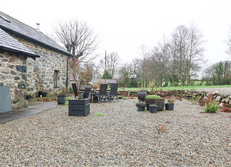 This is the garden at Tyddyn Felin Barn, Criccieth