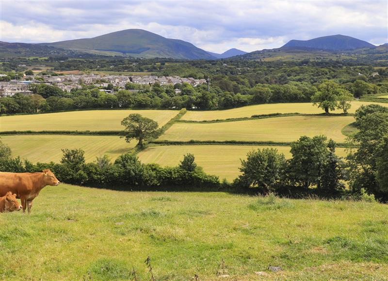 Rural landscape (photo 2) at Tyddyn Parthle Pod 1, Bontnewydd