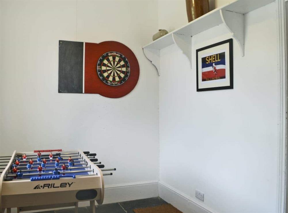 Useful recreation room at Tyllwyd Farmhouse in Capel Bangor, near Aberystwyth, Dyfed