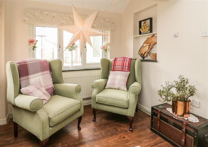 The living room at Tynewydd Fields, Cross Inn