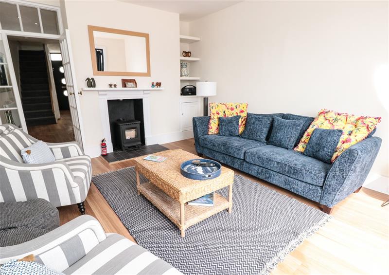 Relax in the living area at Tyr Ddraig, Dartmouth