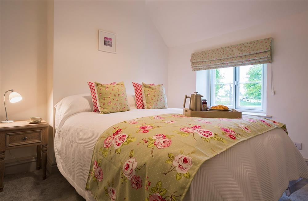 The master bedroom at Ty'r Stocmon in Chirk, Wrexham
