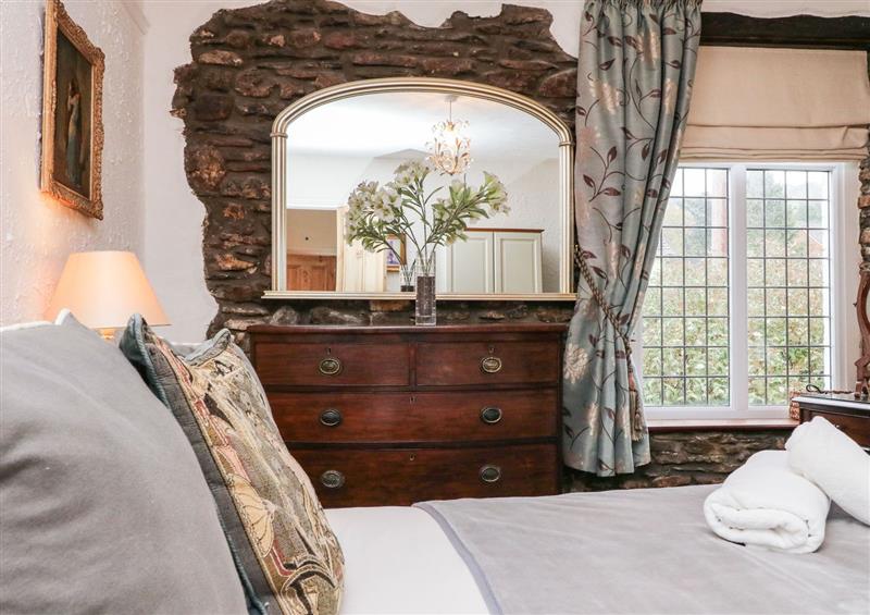One of the bedrooms at Tythe Barn House, Combe Martin