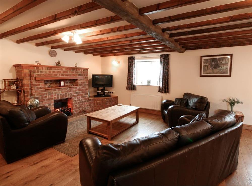 Living room at Tythe Barn in Stoke-On-Trent, Staffordshire