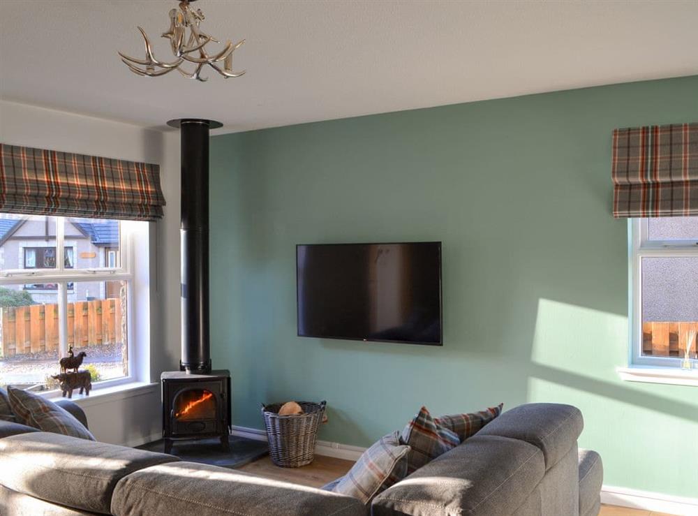 Living area at Uaine Cottage in Aviemore, Inverness-Shire