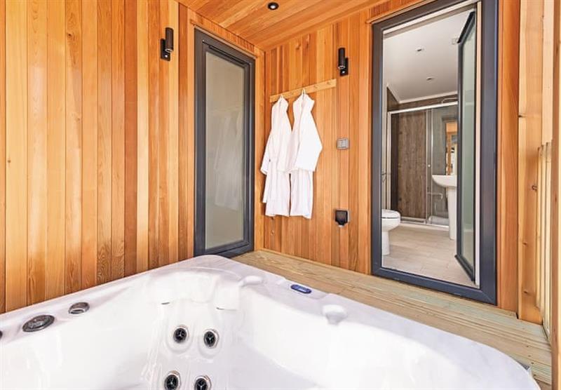 The indoor hot tub in the Spa Retreat View at Ullswater Heights in Greystoke, Nr Penrith