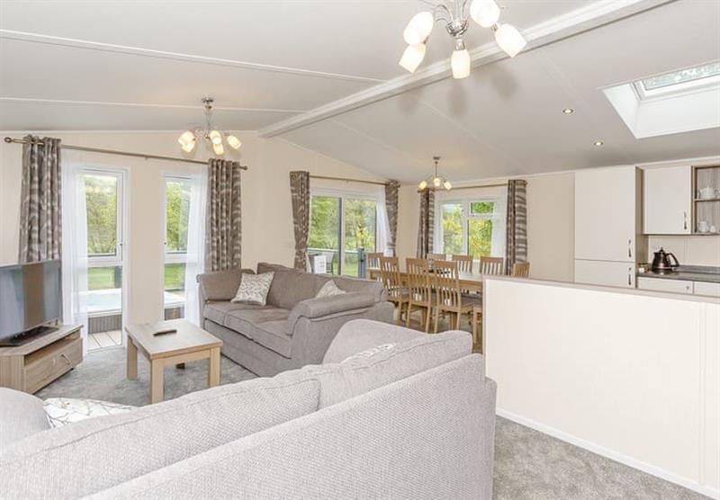 The living room in the Typical Optimum 8 at Ullswater Heights in Greystoke, Nr Penrith