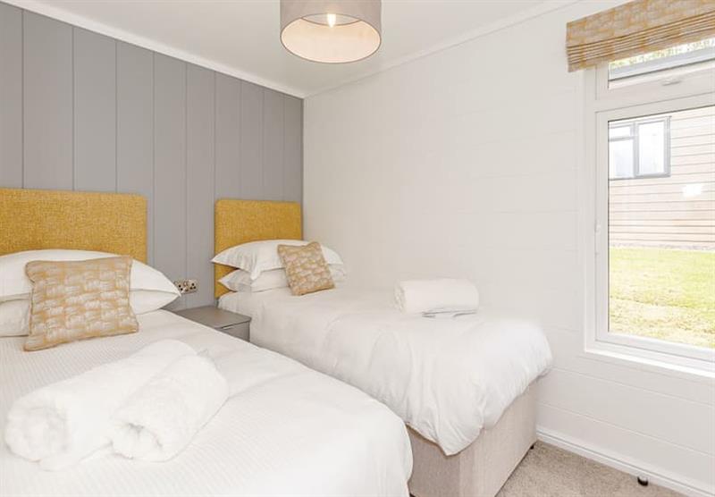 Twin bedroom in the Family Escape Plus at Ullswater Heights in Greystoke, Nr Penrith