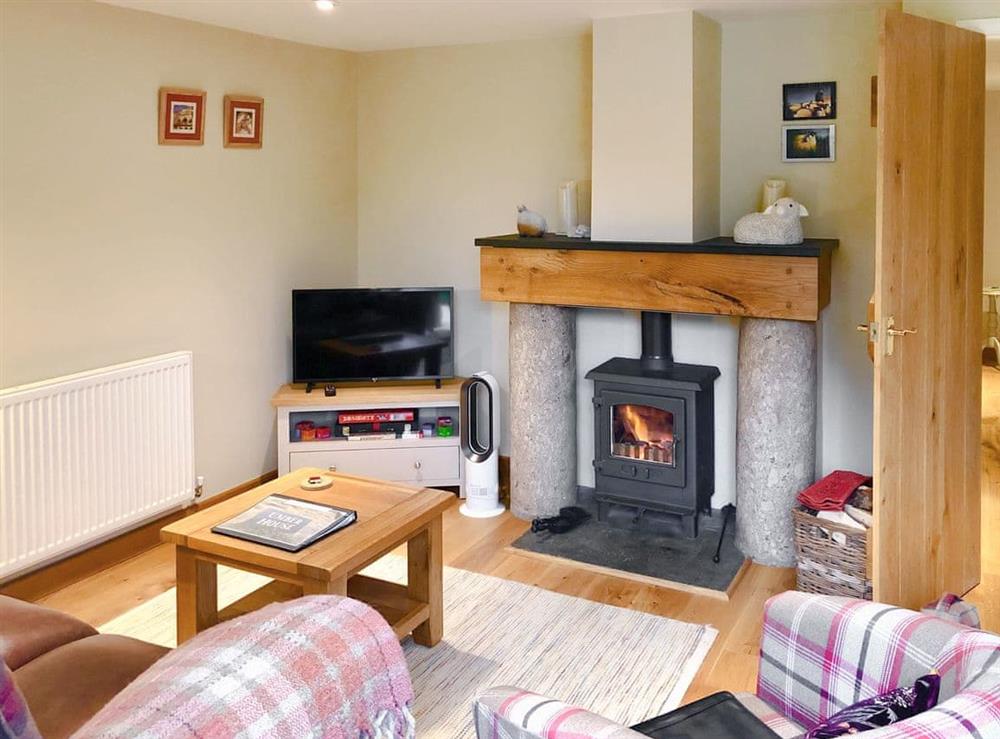 Living room at Umber House in Harbourneford, near Buckfastleigh, Devon