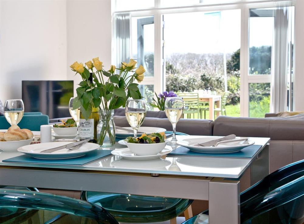 Dining Area at Una Argentum 60 in Una St Ives, Cornwall