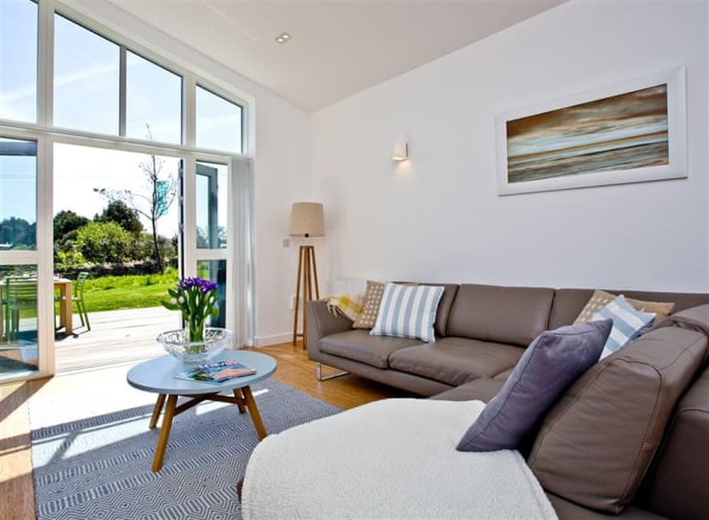 Living area at Una Argentum 62 in St Ives, England