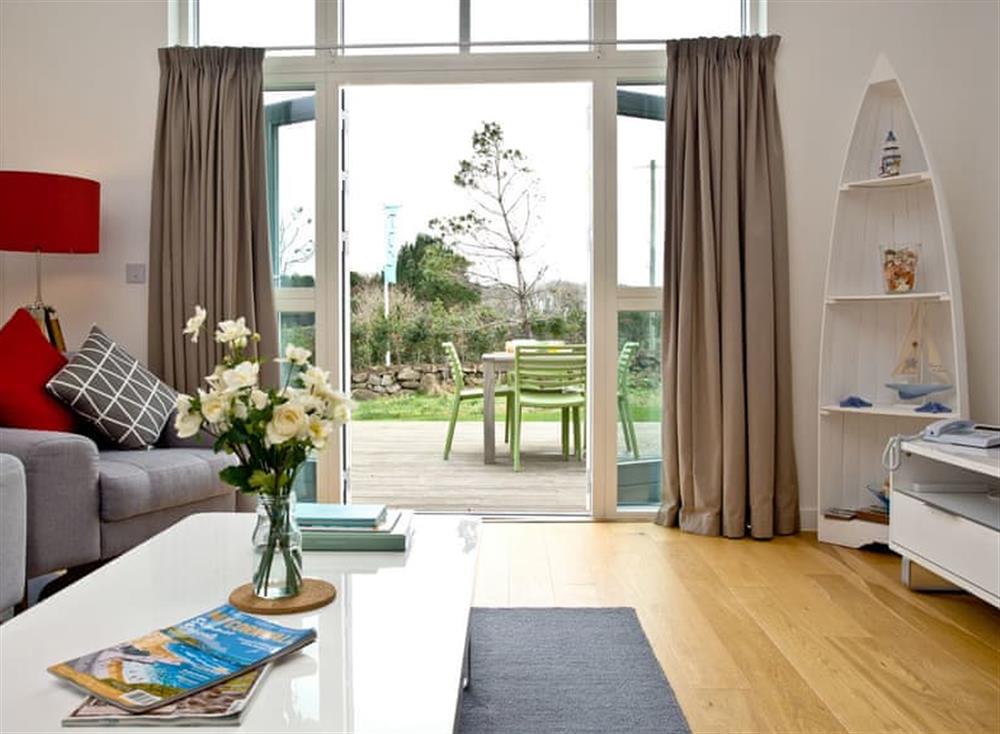 Living area at Una Argentum 63 in St Ives, England