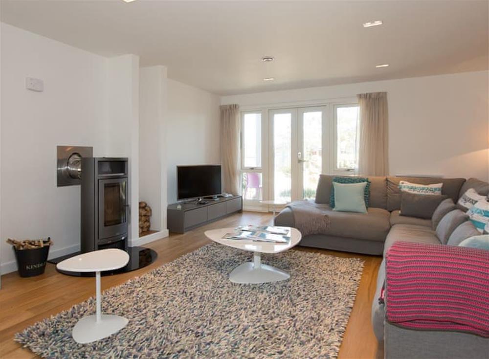 Living area at Una Stannum 49 in St Ives, England