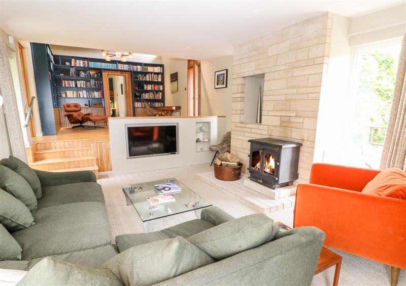 The living area at Under Catswood, Elcombe near Stroud