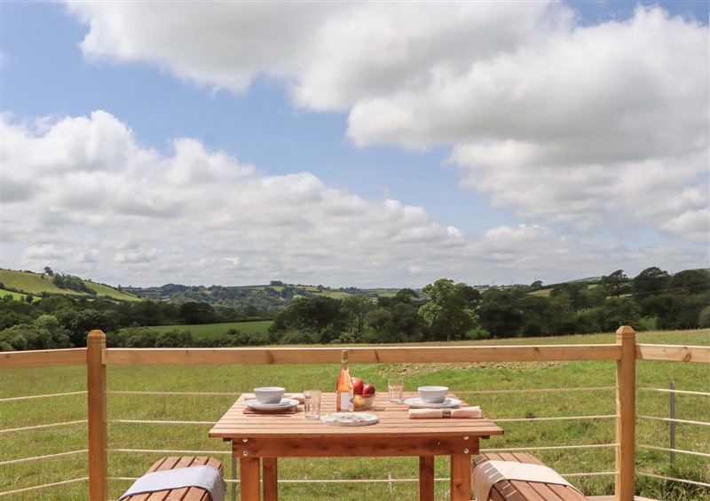 The perfect place to take seat at Under Oak Pod, Totnes