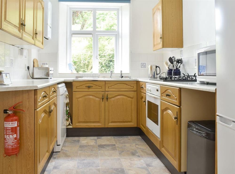 Fully appointed kitchen at Underhill Cottage in Arnside, near Grange-over-Sands, Cumbria