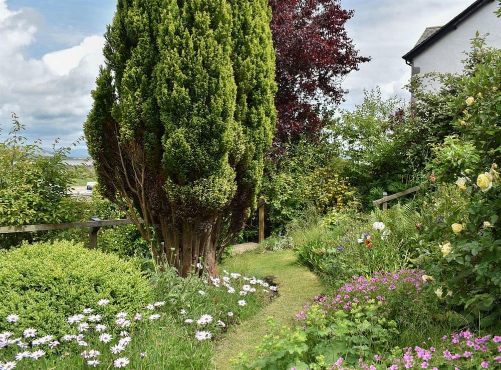 Well kempt garden at Underhill Cottage in Arnside, near Grange-over-Sands, Cumbria
