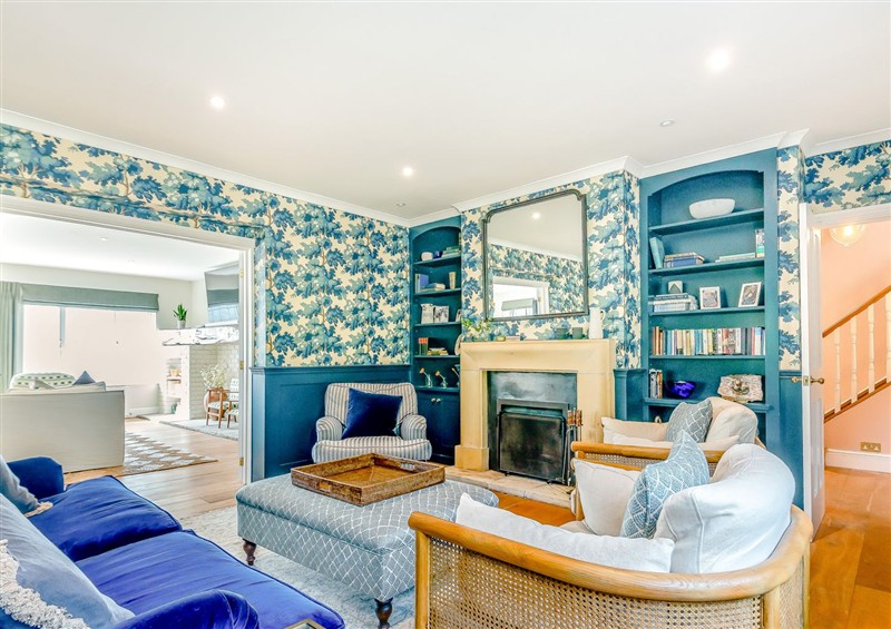 The living area at Underhill House, East Knoyle near Hindon