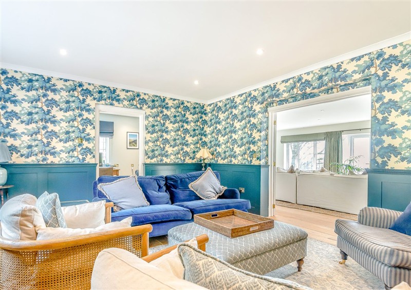 The living room at Underhill House, East Knoyle near Hindon
