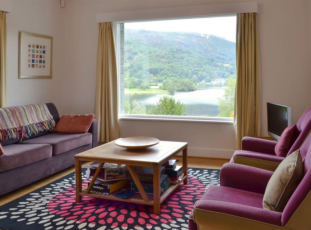 Comfy sitting room with picturesque views at Unerigg in Grasmere, Cumbria