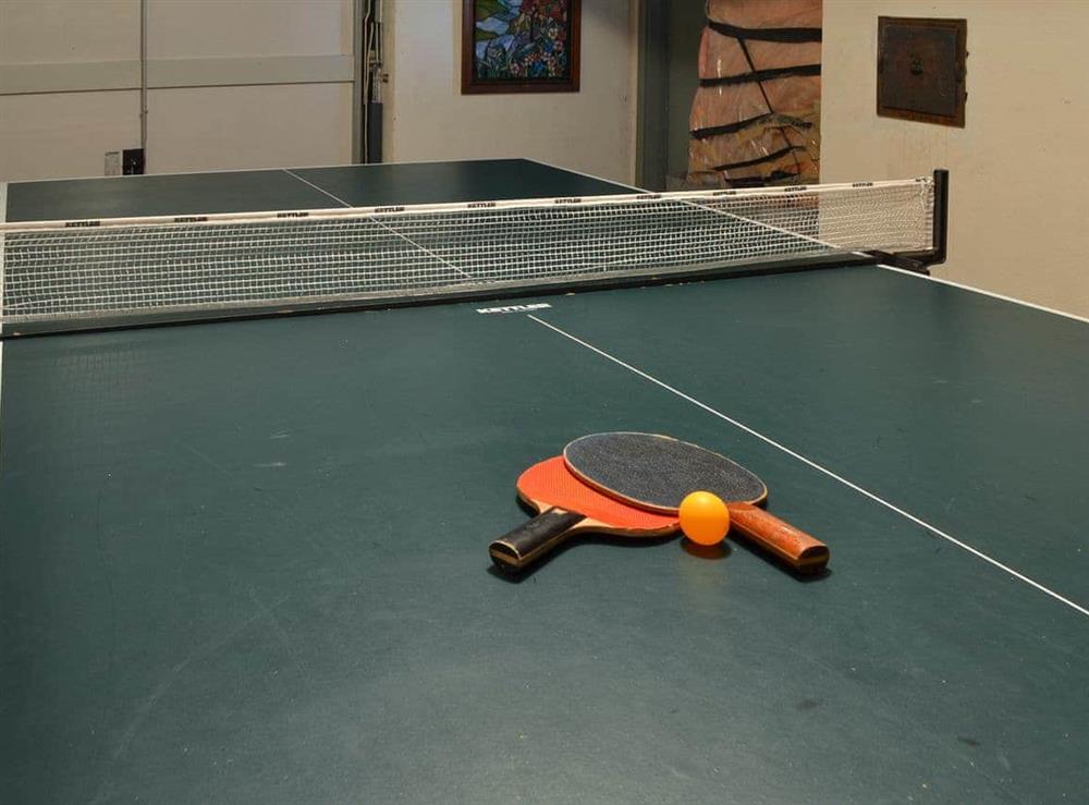 Games room with table tennis at Unerigg in Grasmere, Cumbria