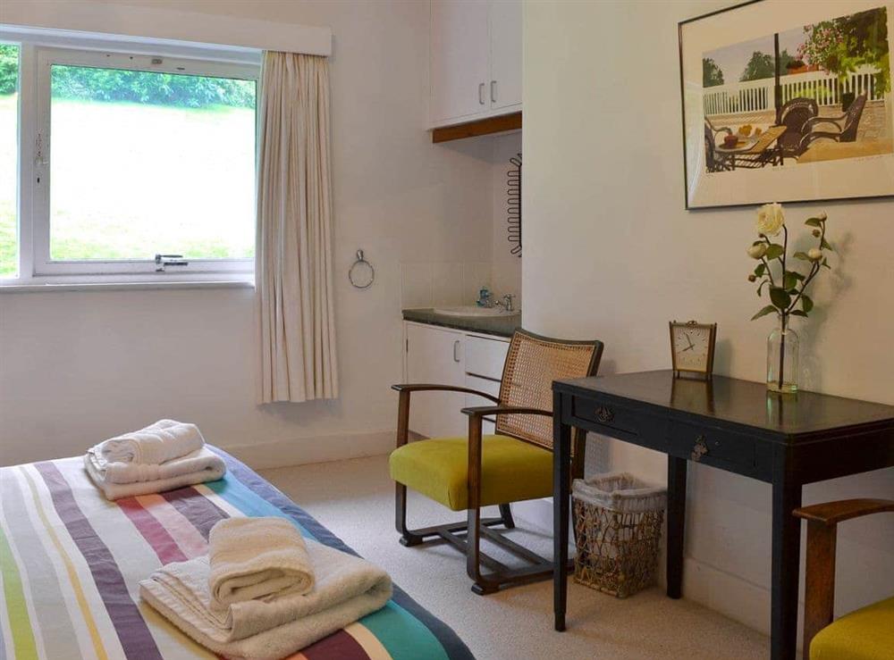 Tastefully furnished bedroom with double bed at Unerigg in Grasmere, Cumbria