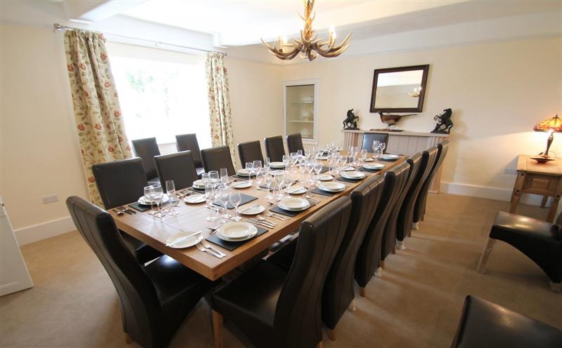 Dining room at Upcott Farm House, Winsford