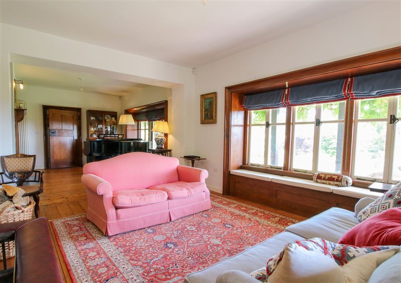 Enjoy the living room at Uplands Dowerhouse, Wellington Heath near Ledbury