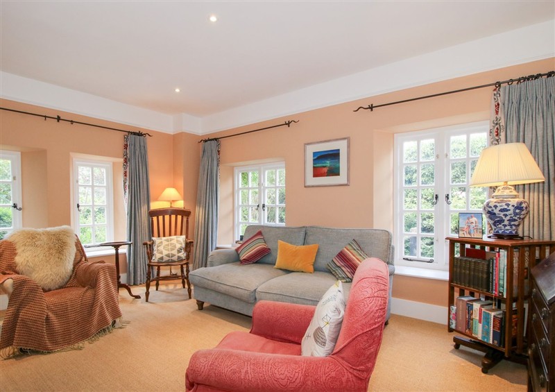 The living room at Uplands Dowerhouse, Wellington Heath near Ledbury