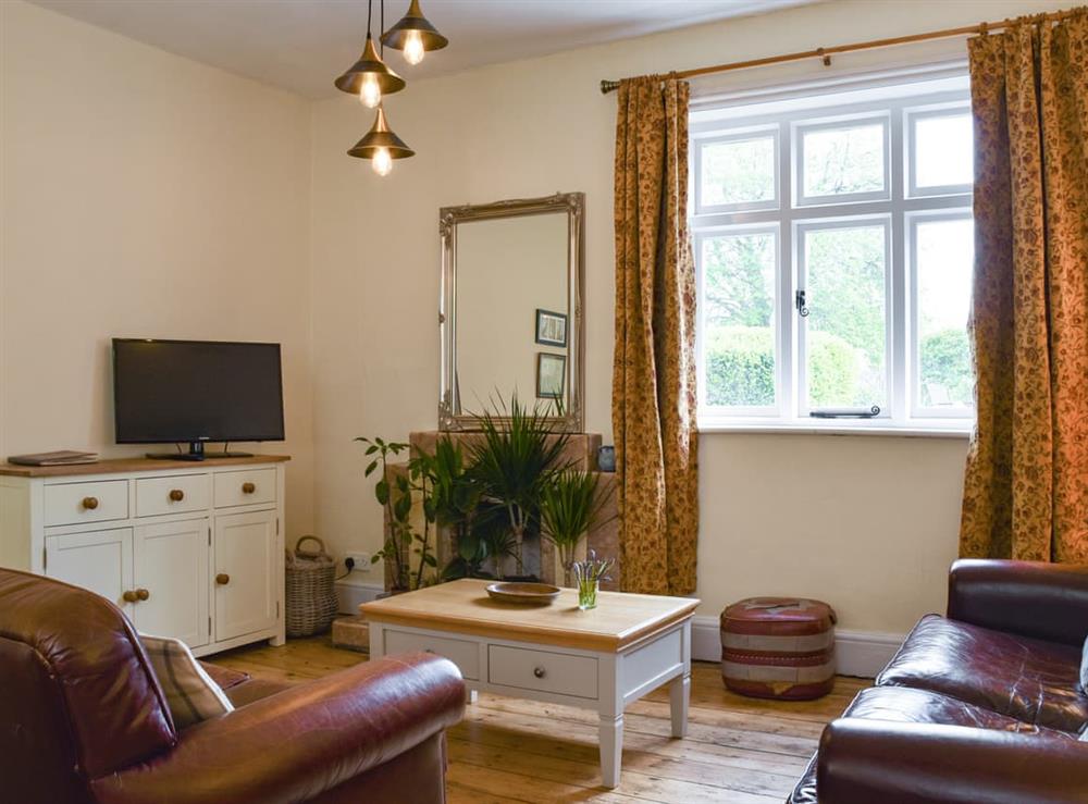 Living area at Upper Broughton Farm Cottage in Banks Head, near Bishop’s Castle, Shropshire
