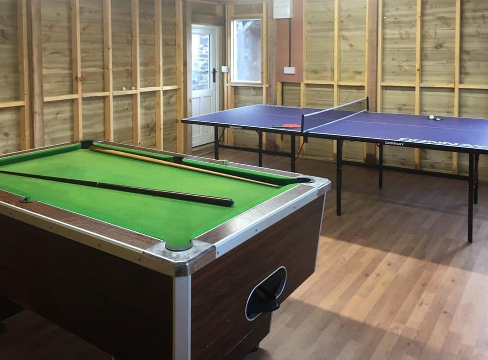 Well-appointed games room at Upper Close in Walton, near Presteigne, Powys