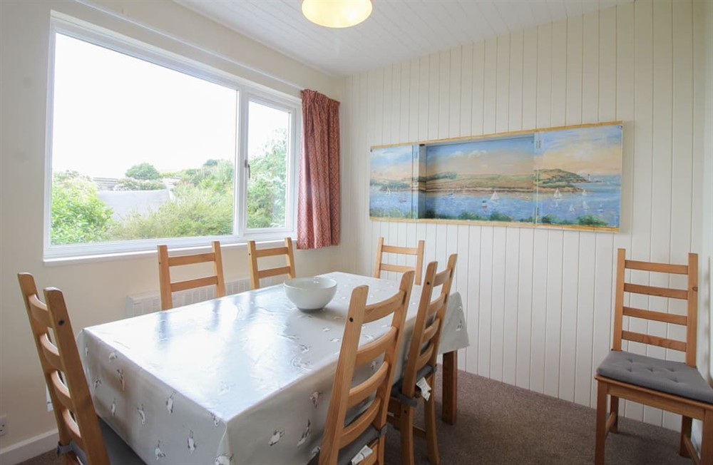 Dining Area at Upper Cobblestones in St Mawes, Cornwall