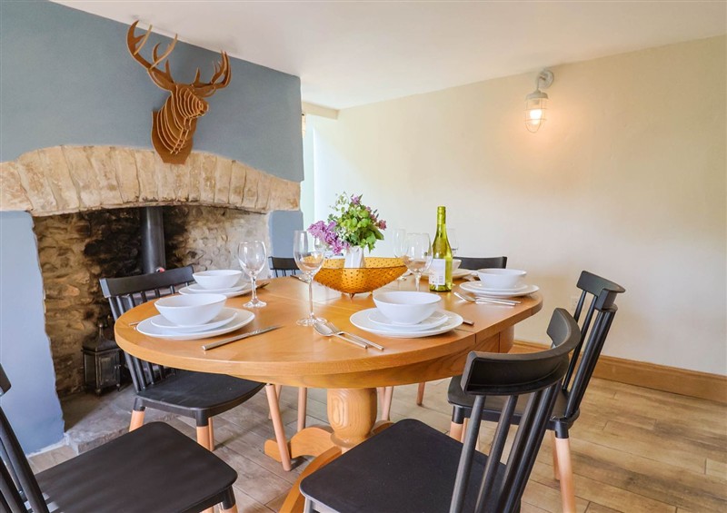 The dining room at Upper Cottage, Rocombe near Uplyme